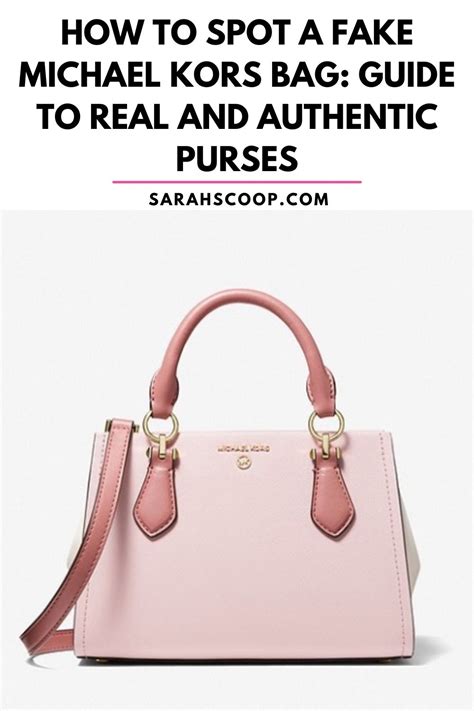 real mk vs fake|How to Spot an Authentic Michael Kors Purse .